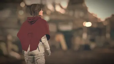 Red adventurer poncho