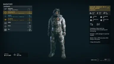 Deep Mining Skin on Deepcore Spacesuit