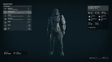 SysDef Skin on UC AntiXeno/Xeno Specialist Set