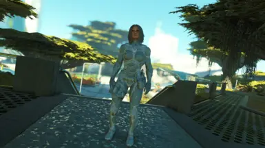 White and Gray Retexture Nanosuit