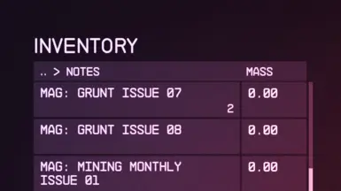 RTM's Simple Sorted Inventory - Notes