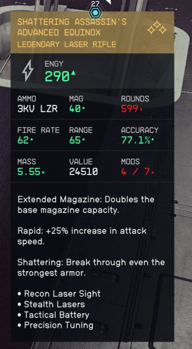 Mod Weapon Rarity (Damage)