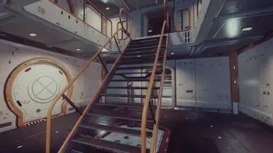 1x1x2 slim-wall hab for the most compact ship designs (buildable railings placed, 0.8.7)