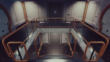 1x1x2 slim-wall hab for the most compact ship designs (buildable railings placed, 0.8.7)