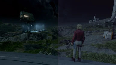 Left: NaturaLUTs   Right: Base Game