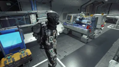 Basic Force Recon suit with pack detail