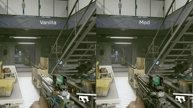Reticle colour change