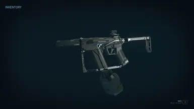 Suppressor, reflex sight, drum mag, and tactical folding stock