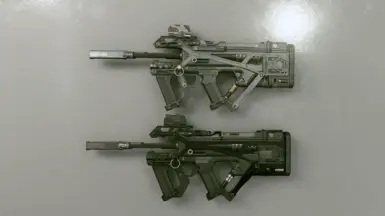Vanilla Buzzcut (top) and modded Grendel (bottom)