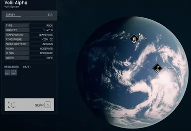 Vardos anomaly location on Volii Alpha