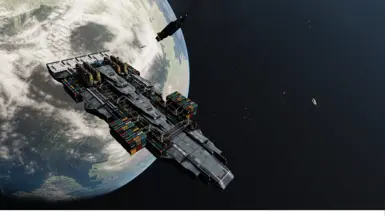 NPC Cargo Vessel over jemison