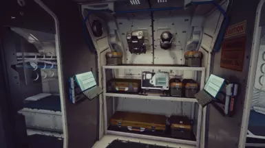 stbd brig control terminal in 4 cell and displaystuff version changes. wall mounts hold either helmet or pack