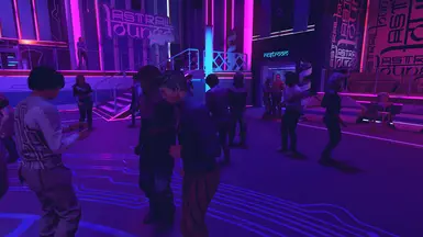 Astral Lounge at night