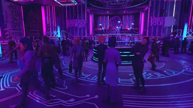 Astral lounge at night