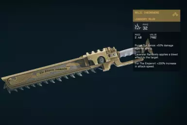 Relic Chainsword