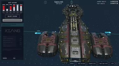 Sabre Mk3 - Custom Crimson Fleet Ship