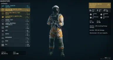Mantis Spacesuit Ground Crew Replacement