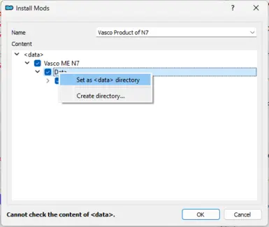 Chose the lower Data and Set As Data