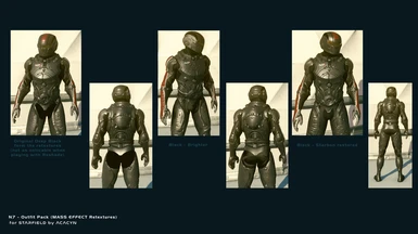 N7 Armor - Black body parts variations