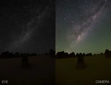 What the sky looks like to the naked eye when away from light pollution