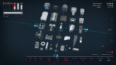 Spectre Battleship Parts Overview (Weapons excluded, choose your own)