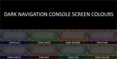 Dark Navigation Console Screen Colours
