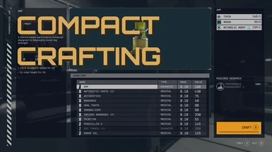 Compact Crafting UI