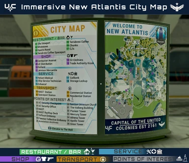 Immersive New Atlantis City Map