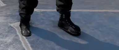 Brown boots are so last century, black boots are where it's at