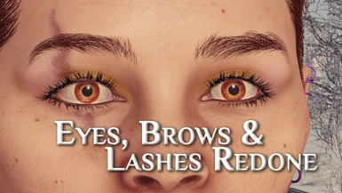 Eyes Brows and Lashes Redone - MonstrrMagic Texture Series