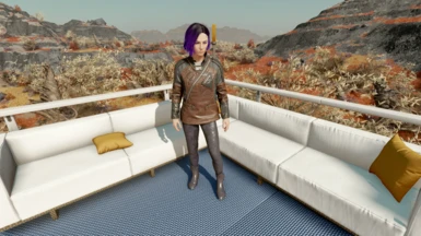 space rogue jacket with andreja's leggings