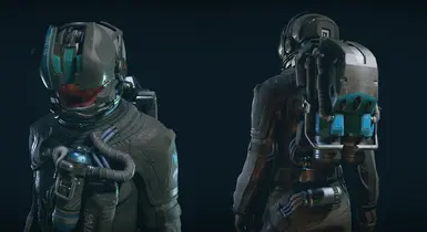 Blue SY-920 Spacesuit, Helmet &amp; Pack