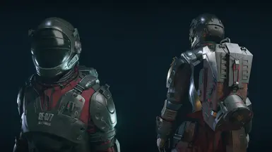 Red Stormtroop Spacesuit, Helmet &amp; Pack