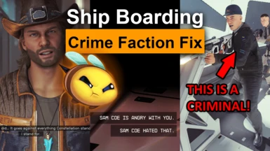 Ship Boarding Crime Faction Fix