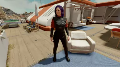 Comforwear top Sarah pants (using Leather Pants Sarah mod)
