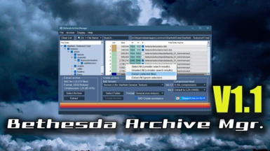 Bethesda Archive Manager - Create and extract BA2