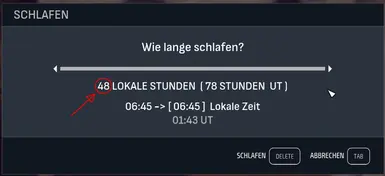 You can define your Maximum of Hours for Waiting/Sleeping (ma, 96h)
