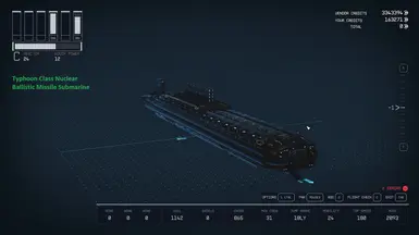 1 to 1 Typhoon class SSBN blueprint at Starfield Nexus - Mods and Community