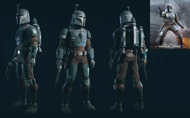 Mandalorian TV series in the Hot Toys DeathWatch armour style/colours