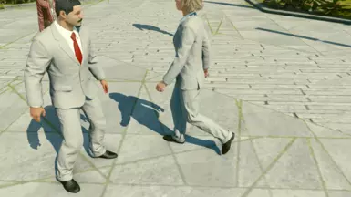 Solid Light Grey with Red Tie