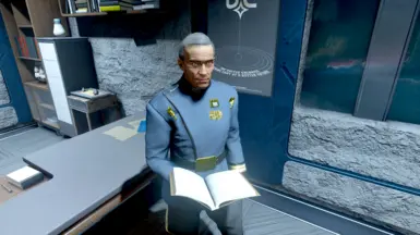 Admiral with the new Navy frock. Added some bar code for identification.