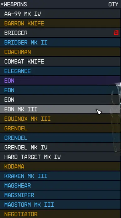Weapons