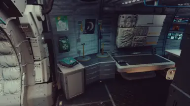 solo pharma wb is at the medical cabinet, armor in front (invisible) of the drawers (2 usable containers))