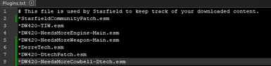 DW420-NeedsMoreCowbell-Dtech LOAD ORDER INFO
