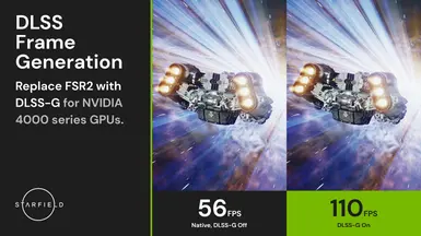 Starfield Frame Generation - Replacing FSR2 with DLSS-G