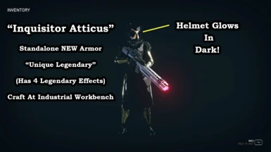 Inquisitor Atticus - Unique Legendary Standalone NEW Armor By Inquisitor
