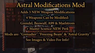 Astral Modifications By Inquisitor - Brand NEW Weapon Upgrades - NEW Perk