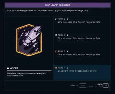 Ship Weapon Recharge