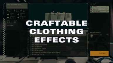 Craftable Clothing Effects - CCE