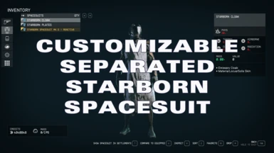 Customizable Separated Starborn Spacesuit - CSSS